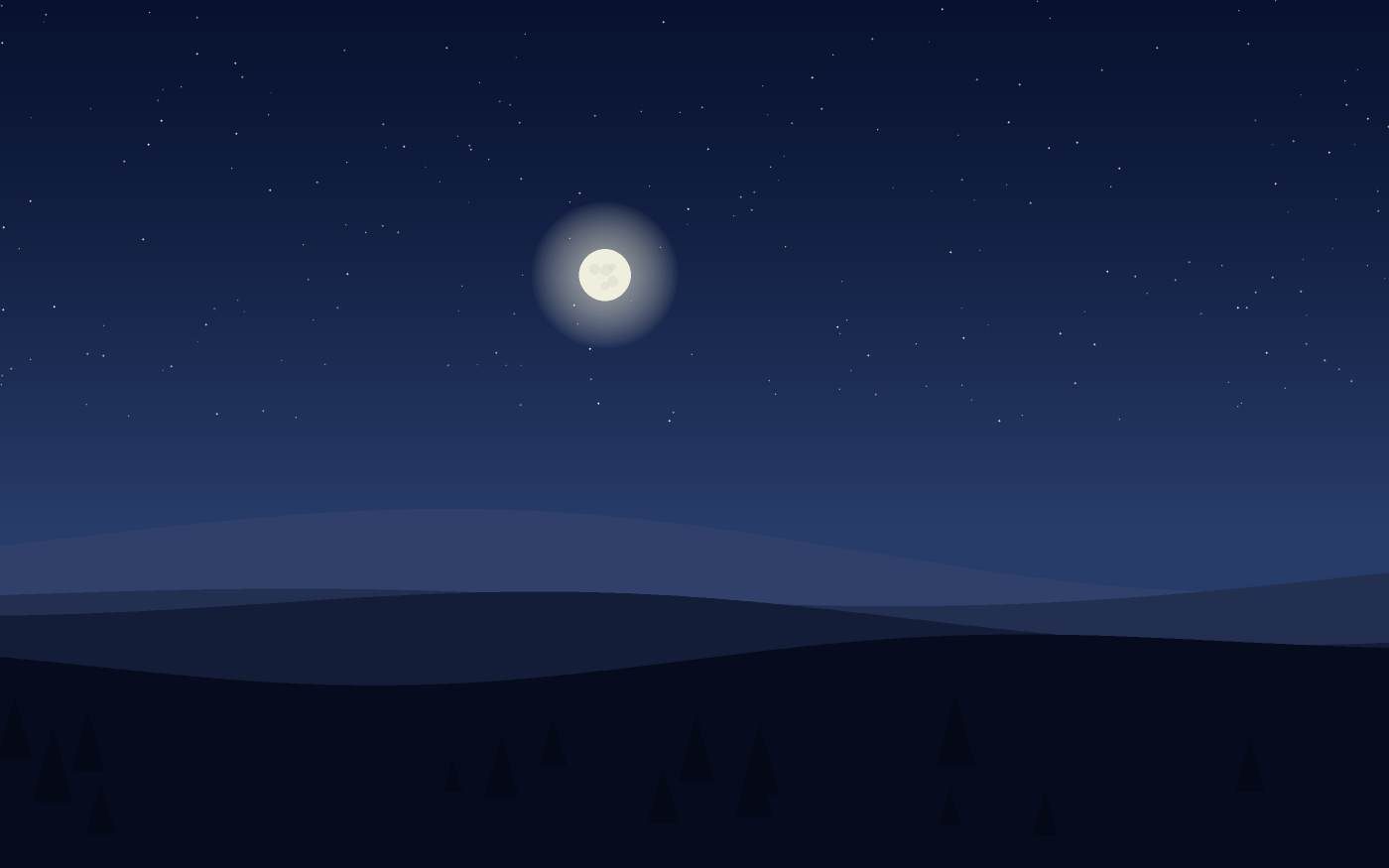 Ilustração de uma paisagem